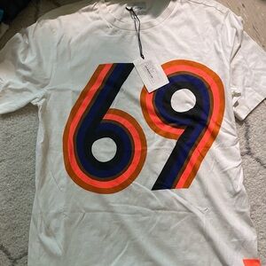 Paul Smith White Tee with Multicolor Graphic